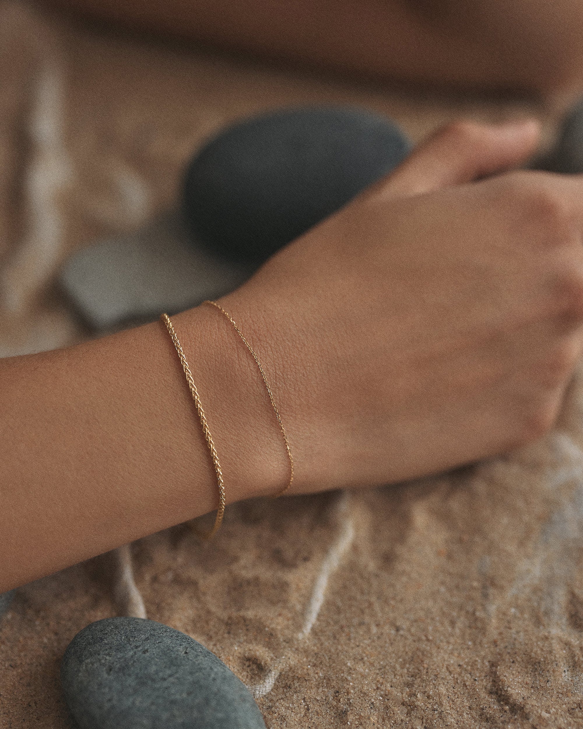 Gold Wheat Chain Bracelet