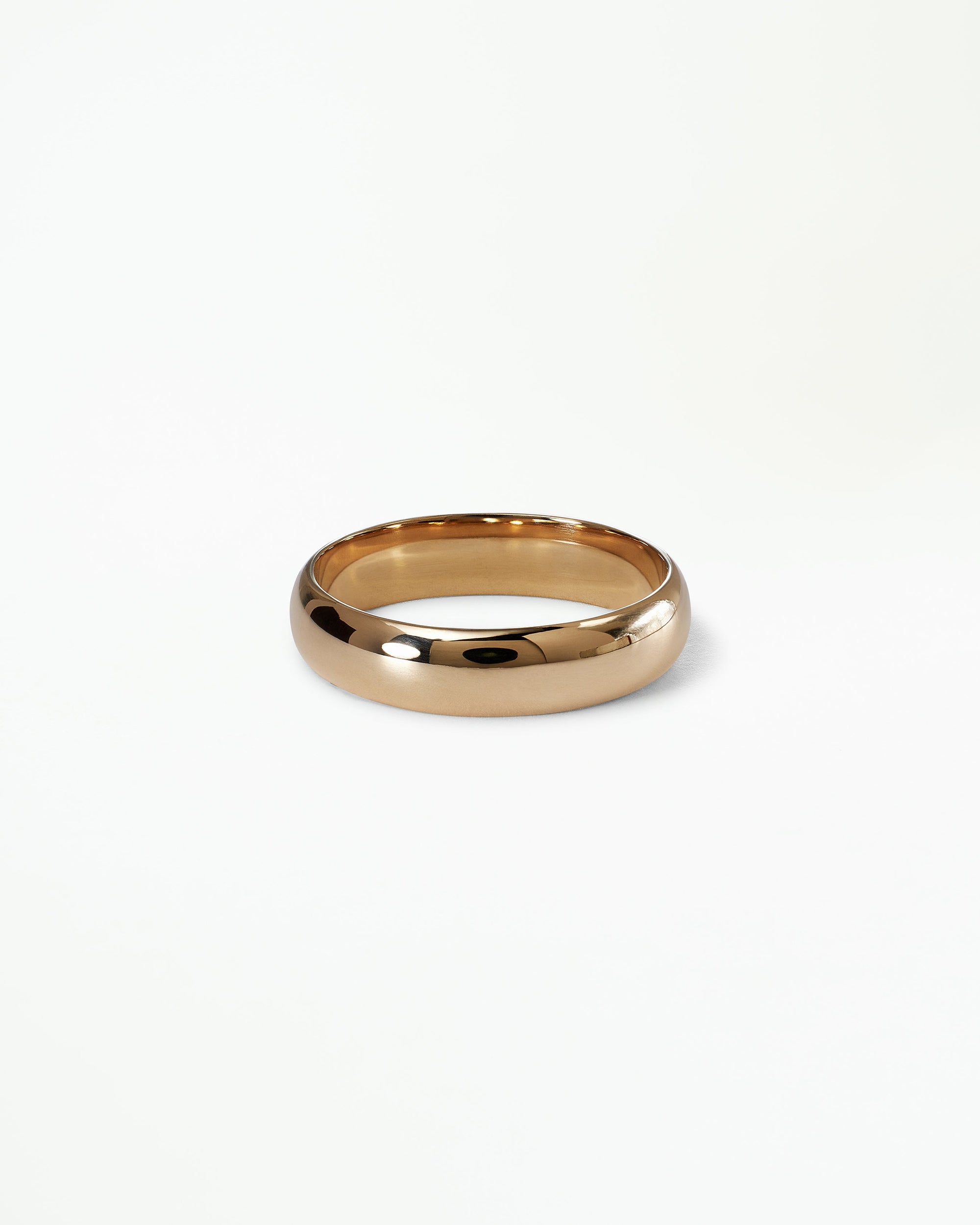 Half Round Wedding Band, 4mm