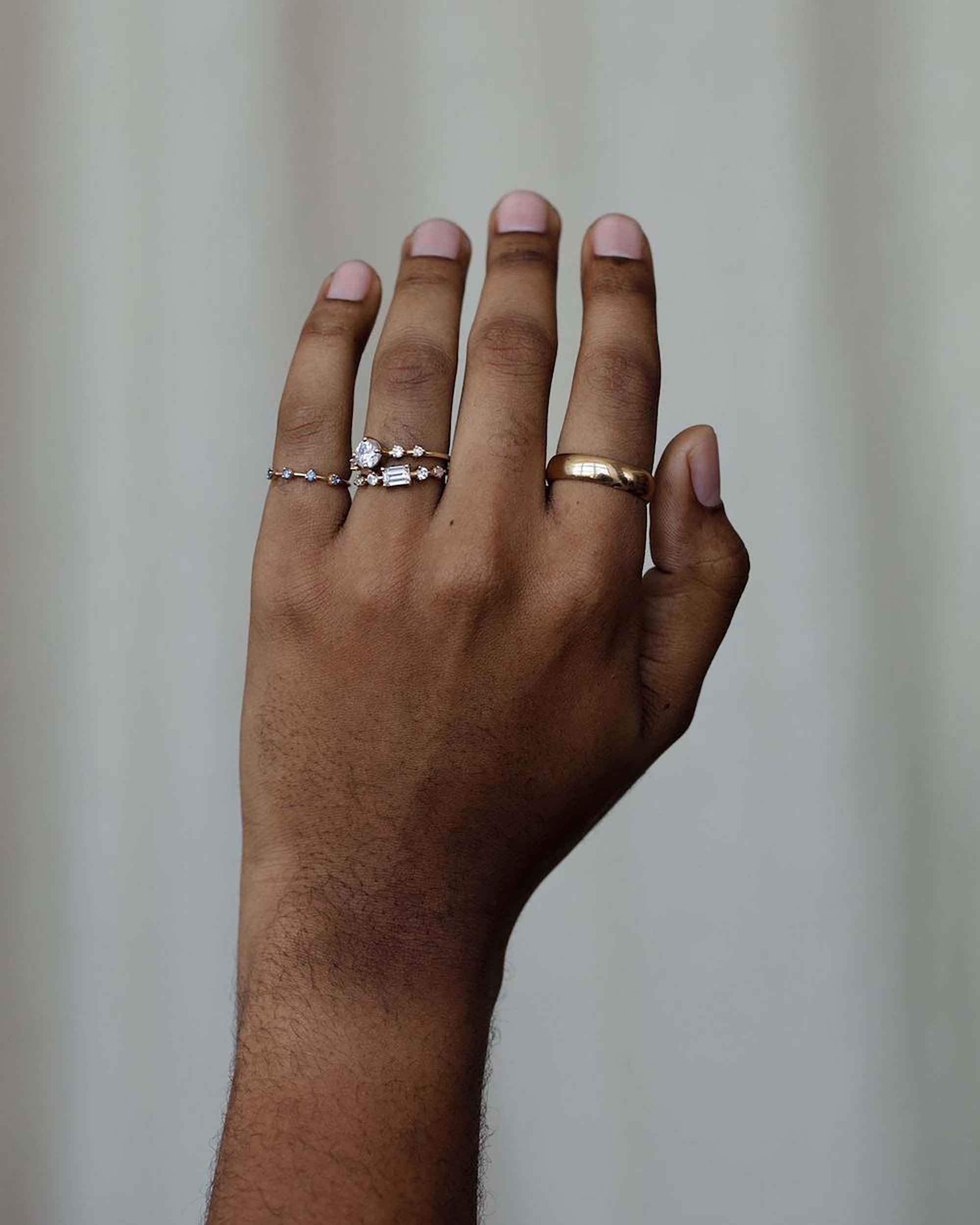 Half Round Wedding Band, 5mm