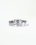 Horizontal Emerald Cut Diamond Monolith Ring