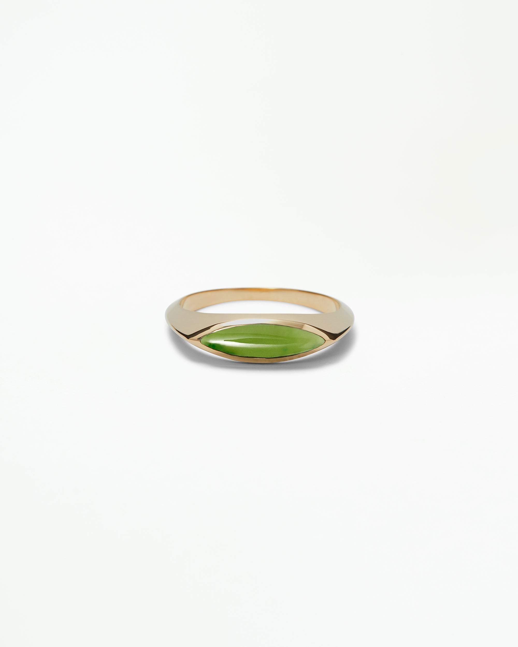 Jadeite Eye Signet Ring