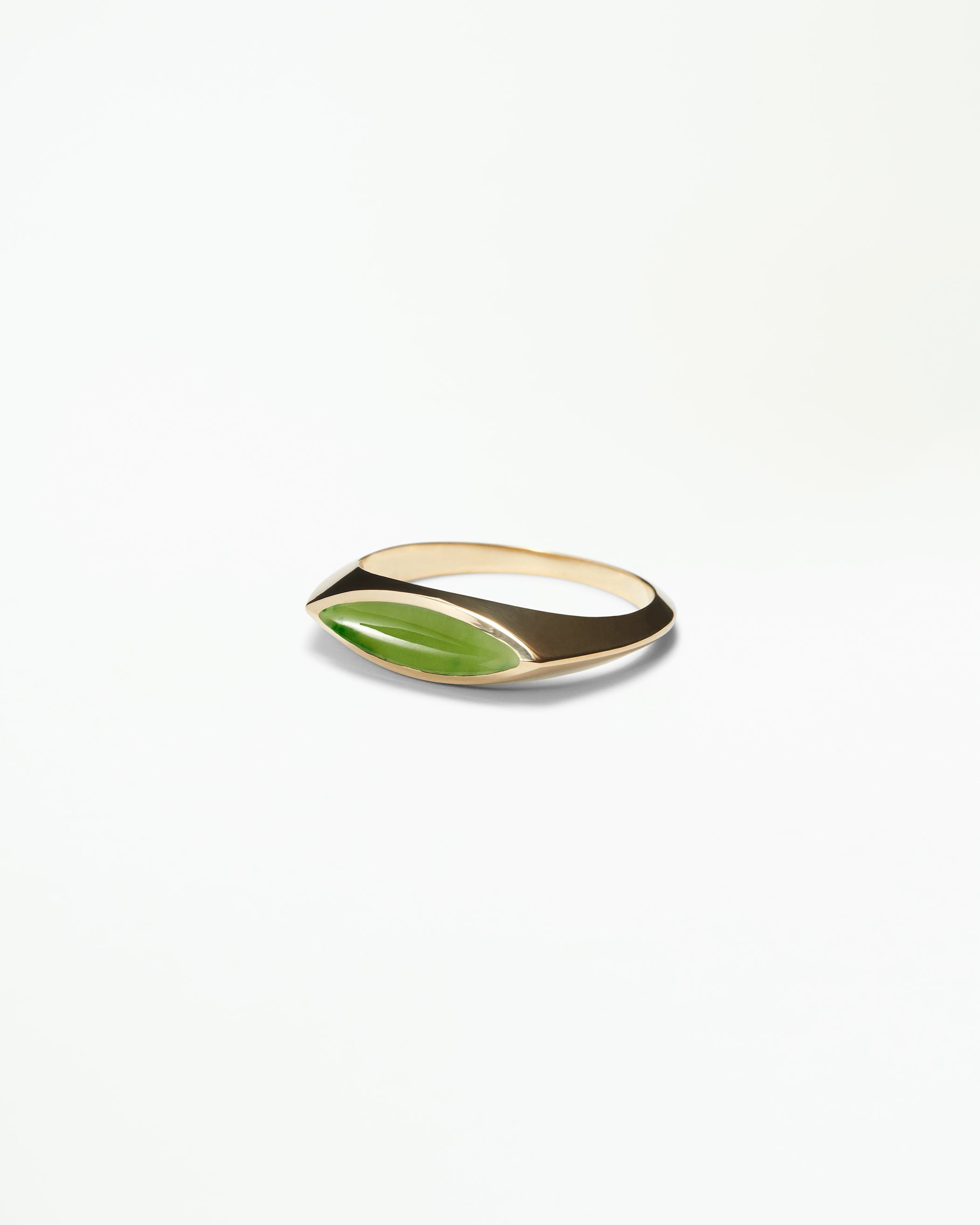 Jadeite Eye Signet Ring
