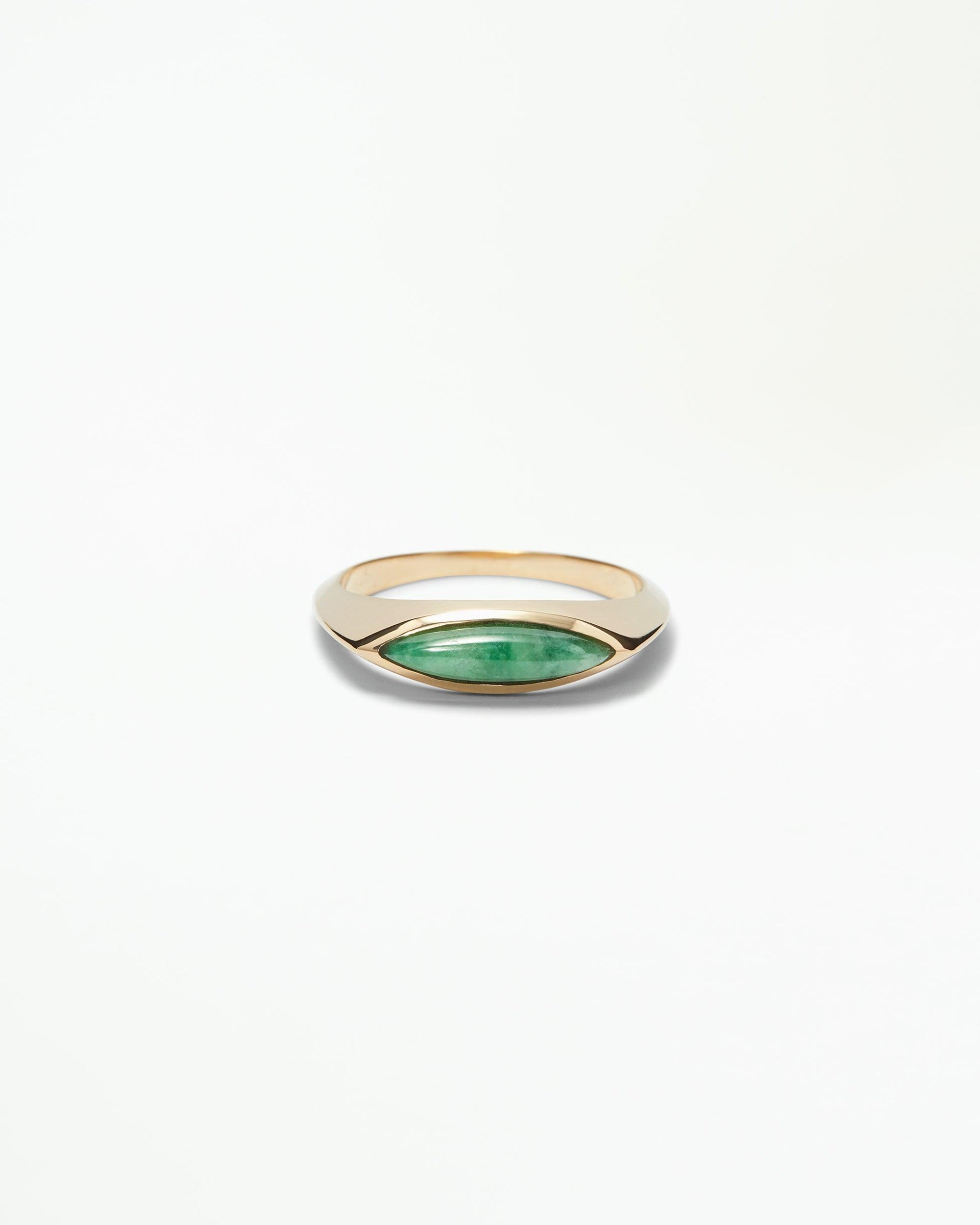 Jadeite Eye Signet Ring