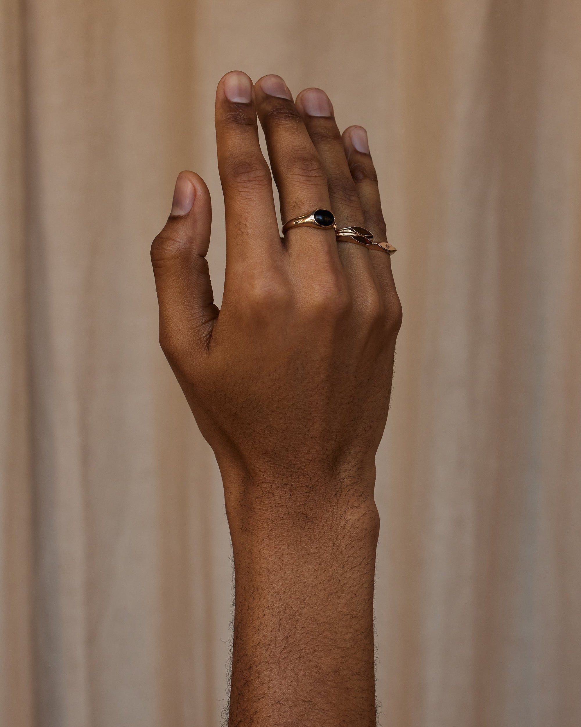 Jasper Ellipse Signet Ring