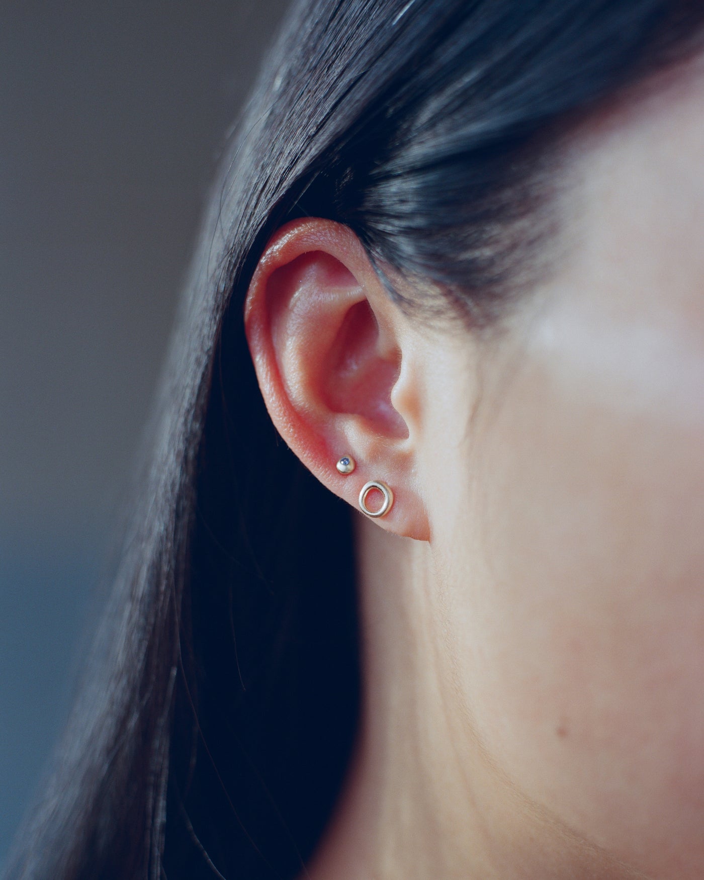 Sapphire Eclipse Earrings - Pair