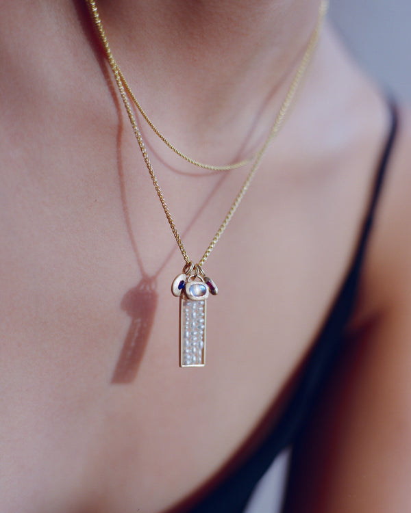 Moonstone Locket Charm