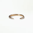 Large Micropave Diamond Open Slice Ring