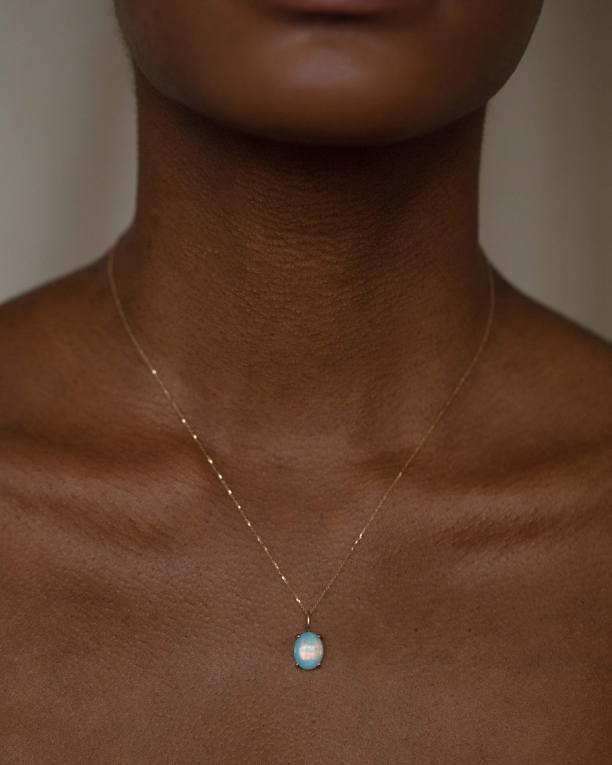 Large Oval Opal Charm – WWAKE