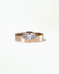 Marquise Cut Diamond Monolith Ring