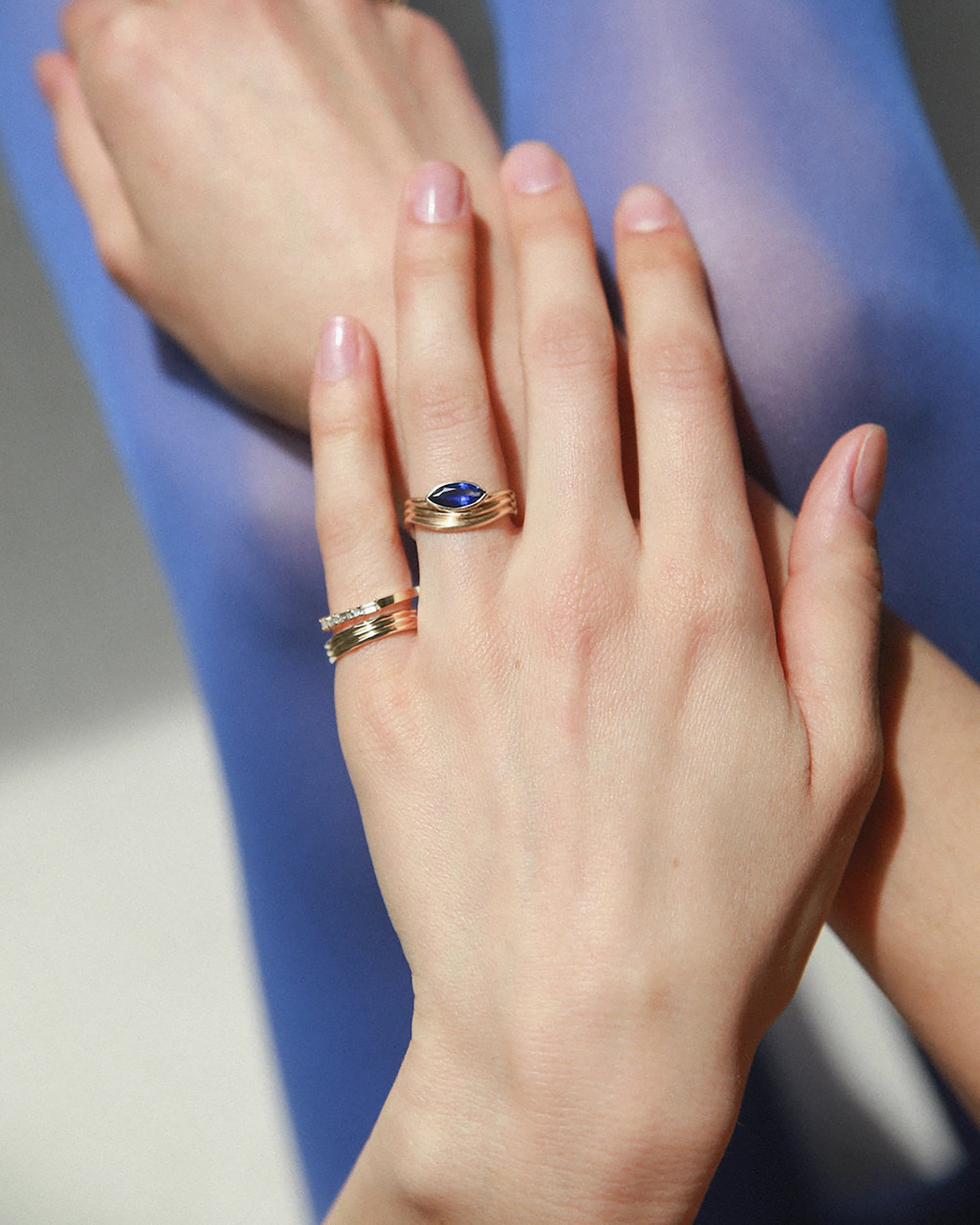 Marquise Cut Sapphire Coast Ring No. 3