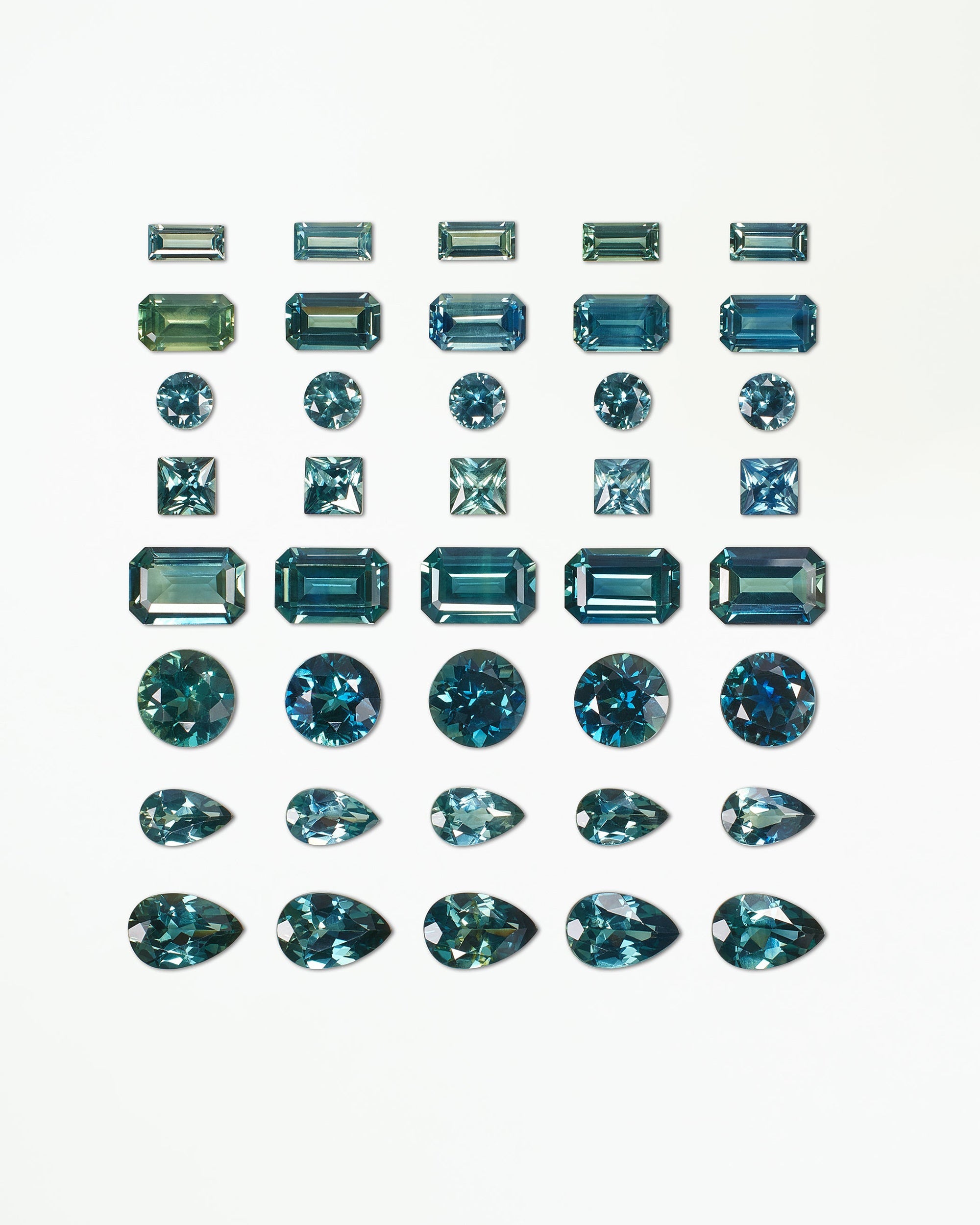 Medium Horizontal Emerald Cut Sapphire Monolith Ring