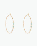 Medium Opal and Diamond Counting Hoops