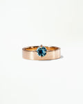 Medium Round Cut Sapphire Monolith Ring