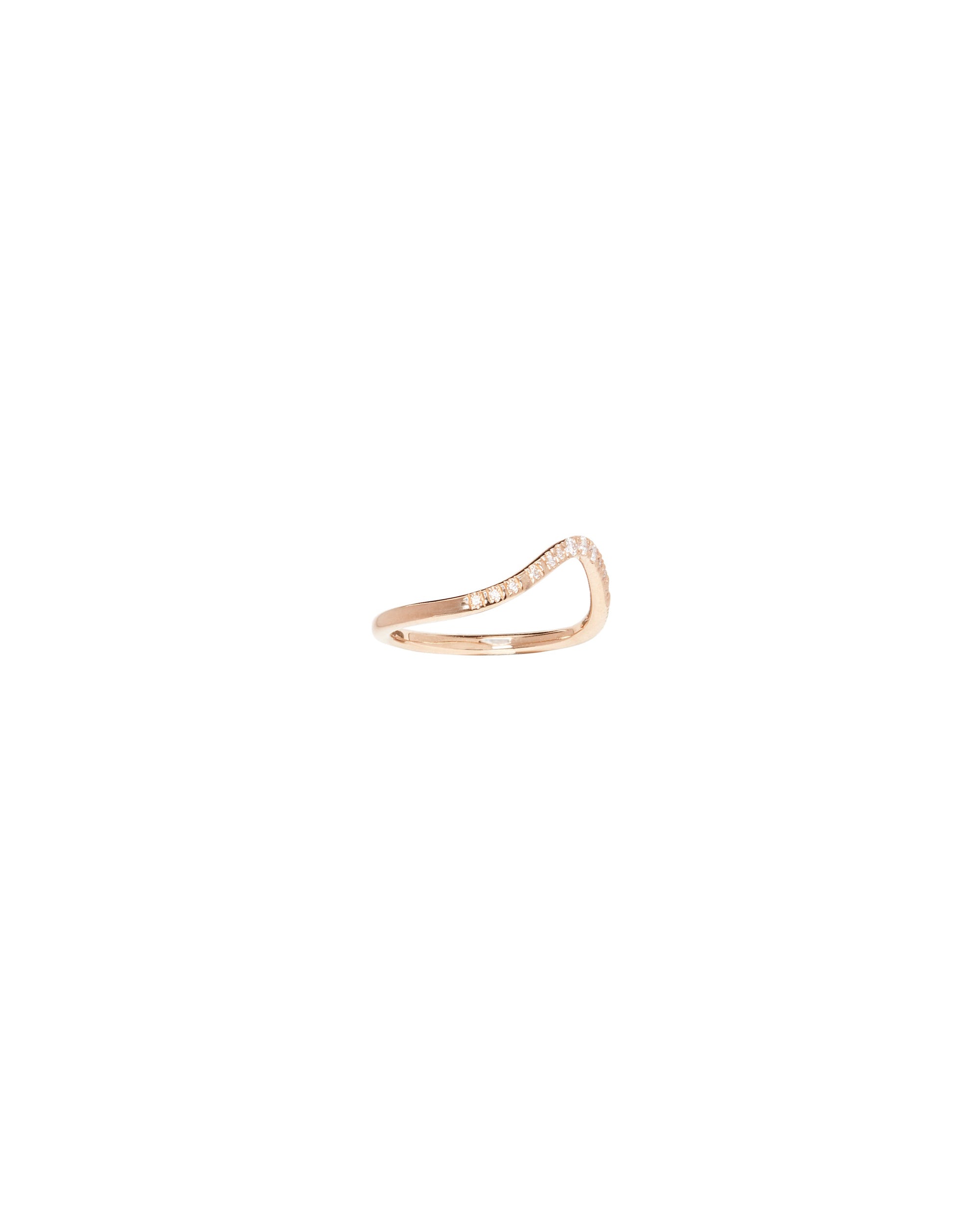 Micropave Diamond Graduated Peak Band