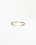 Micropave Diamond Open Slice Ring
