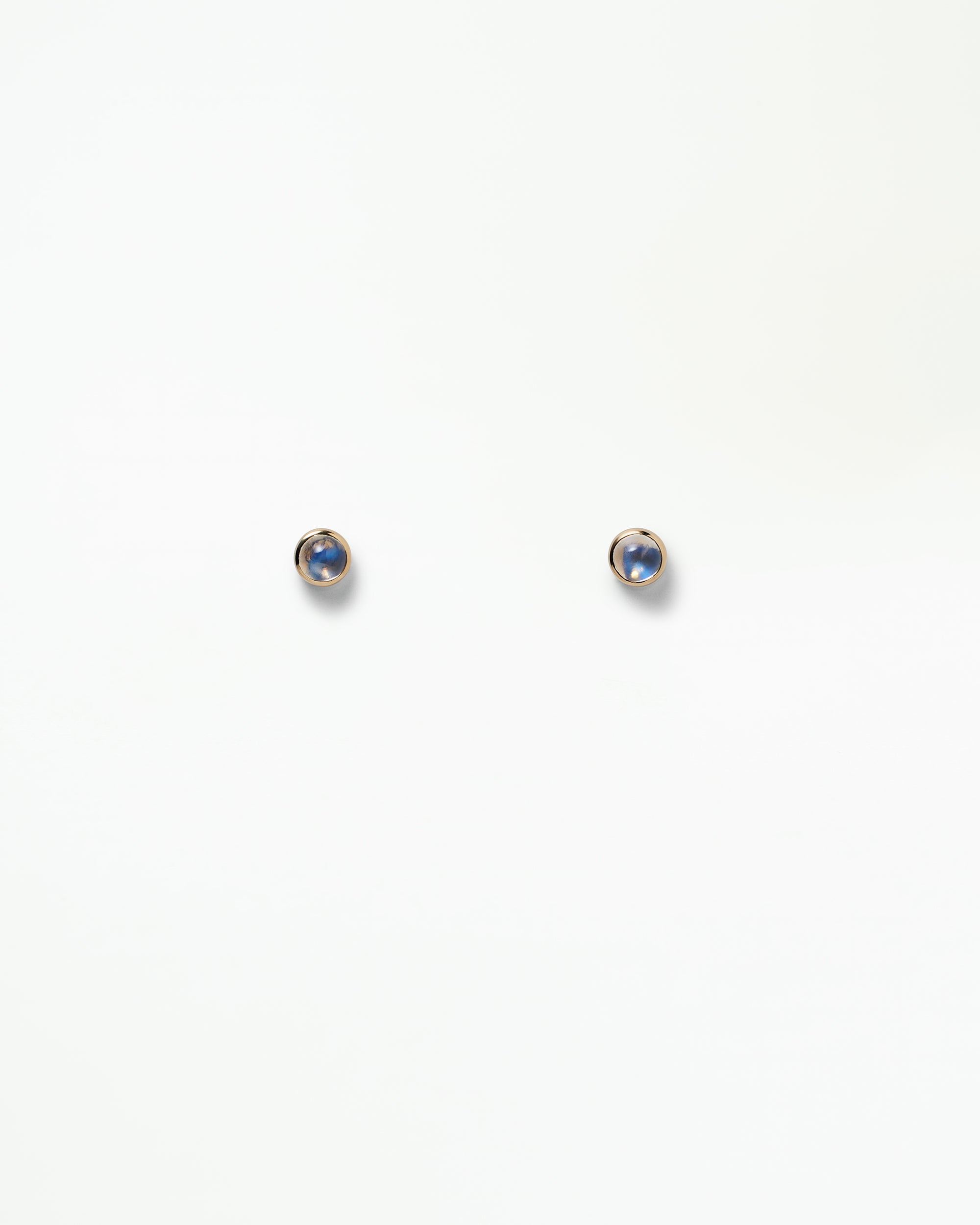 Moonstone Globe Stud Earring