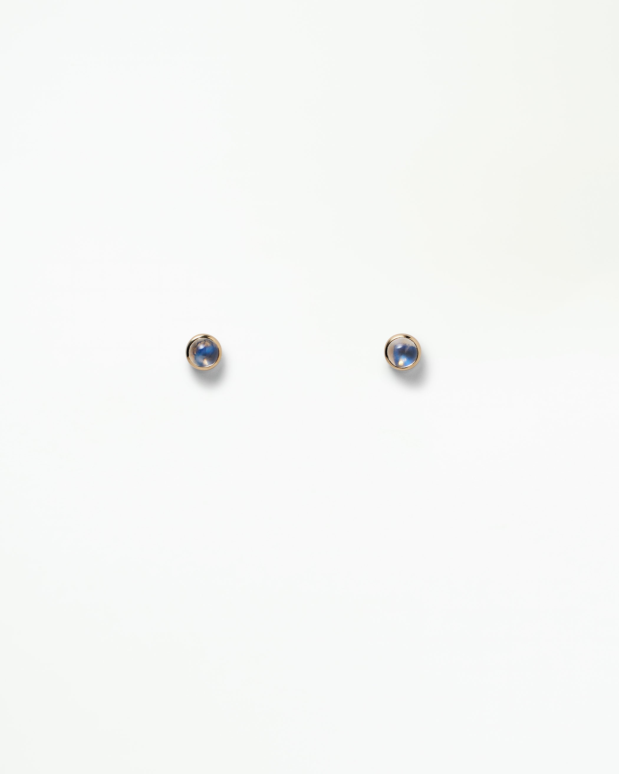 Moonstone Globe Stud Earring