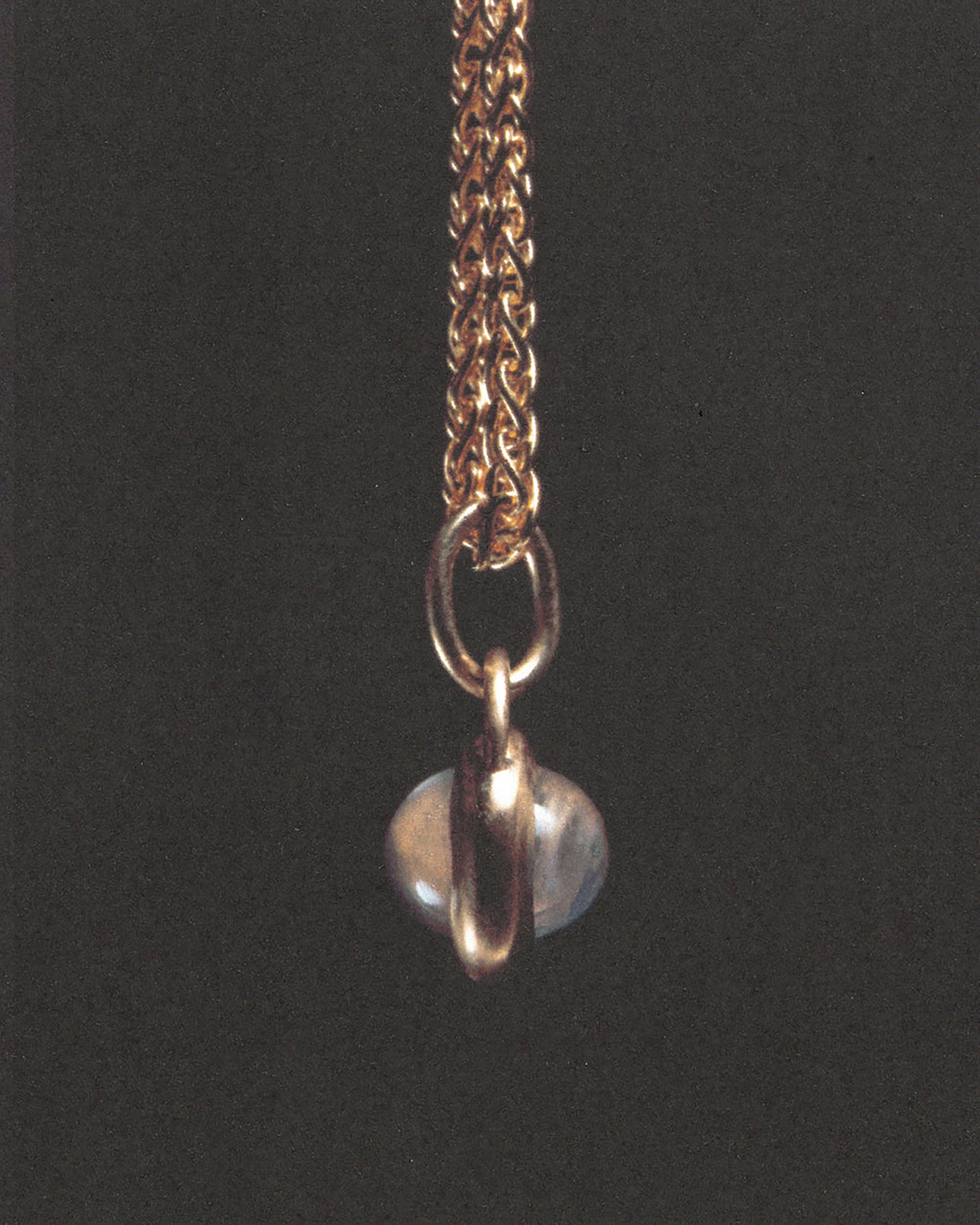 Moonstone Locket Charm