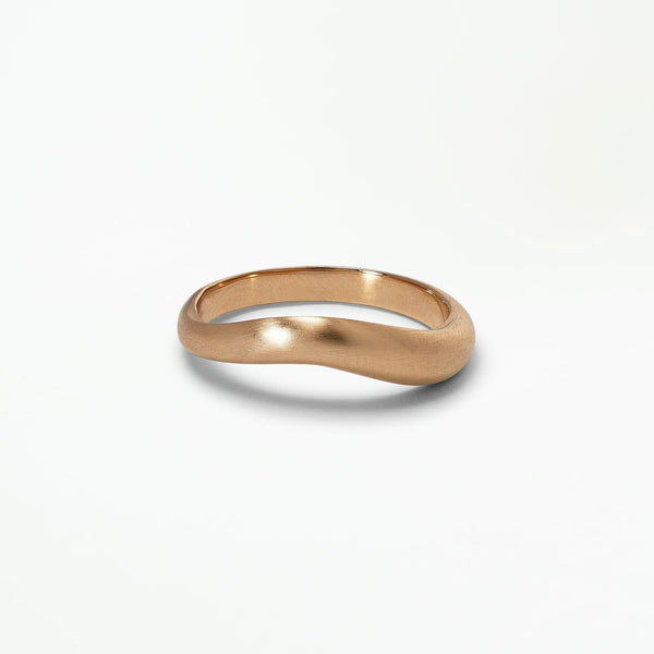 Narrow Gold Dune Band