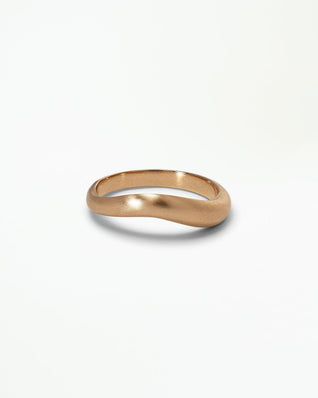Narrow Gold Dune Band