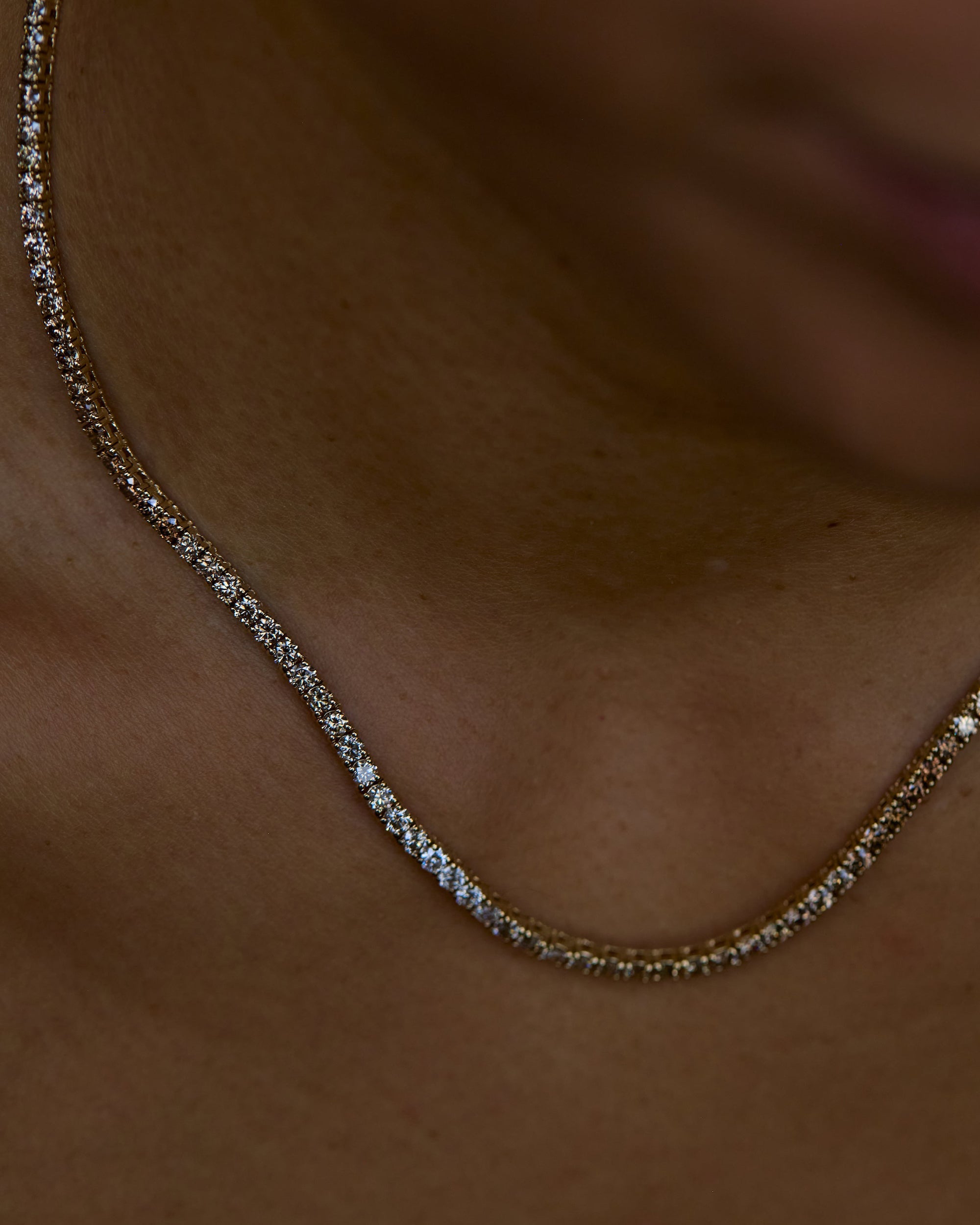 One of a Kind Desert Diamond Tennis Necklace