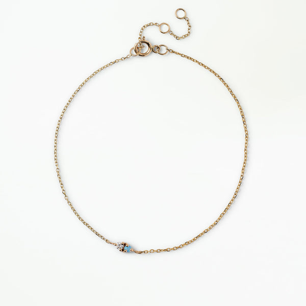 Opal and Diamond Two-Step Bracelet