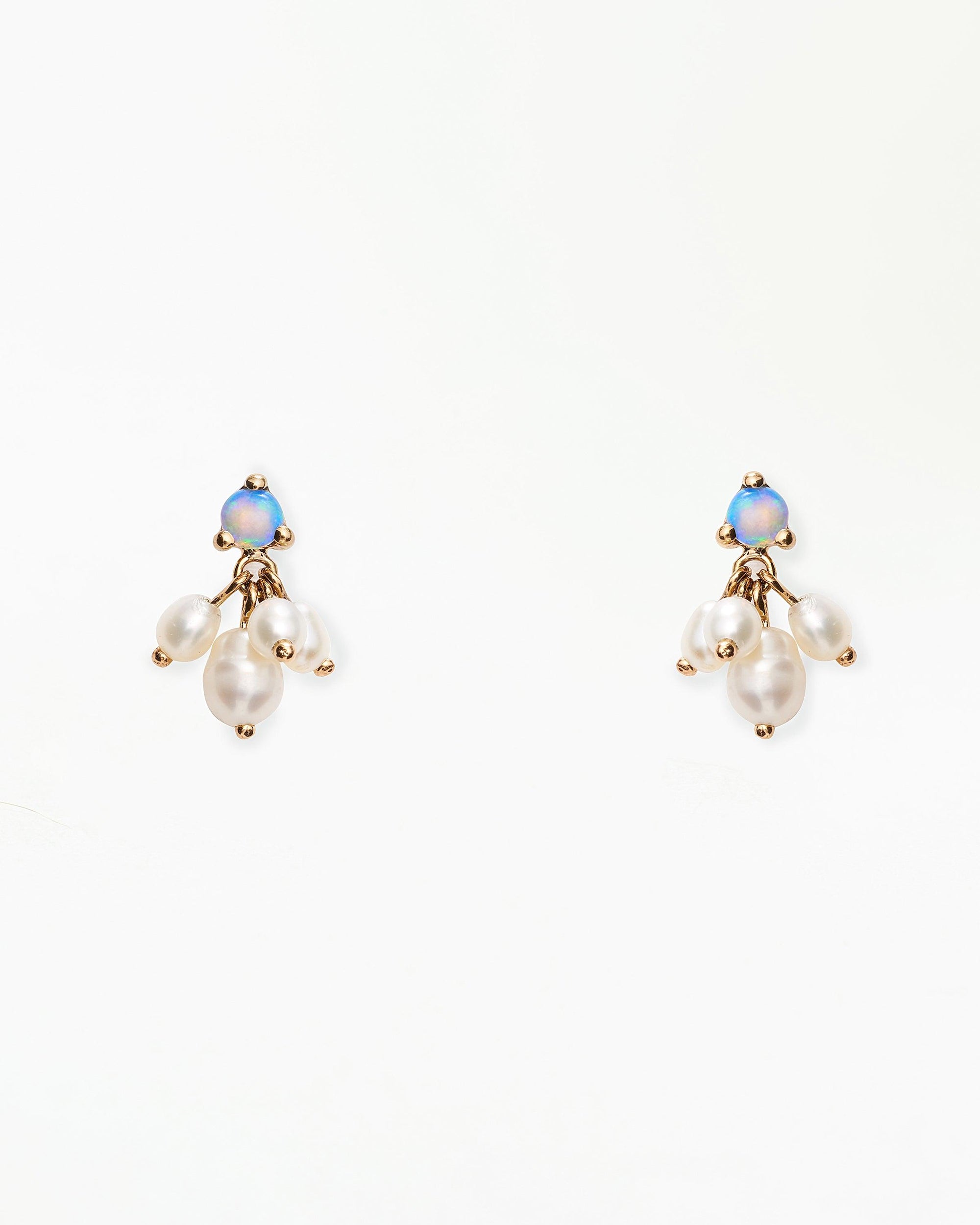Opal and Pearl Cloudburst Earring