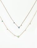 Opal and Diamond Necklace Gift Set
