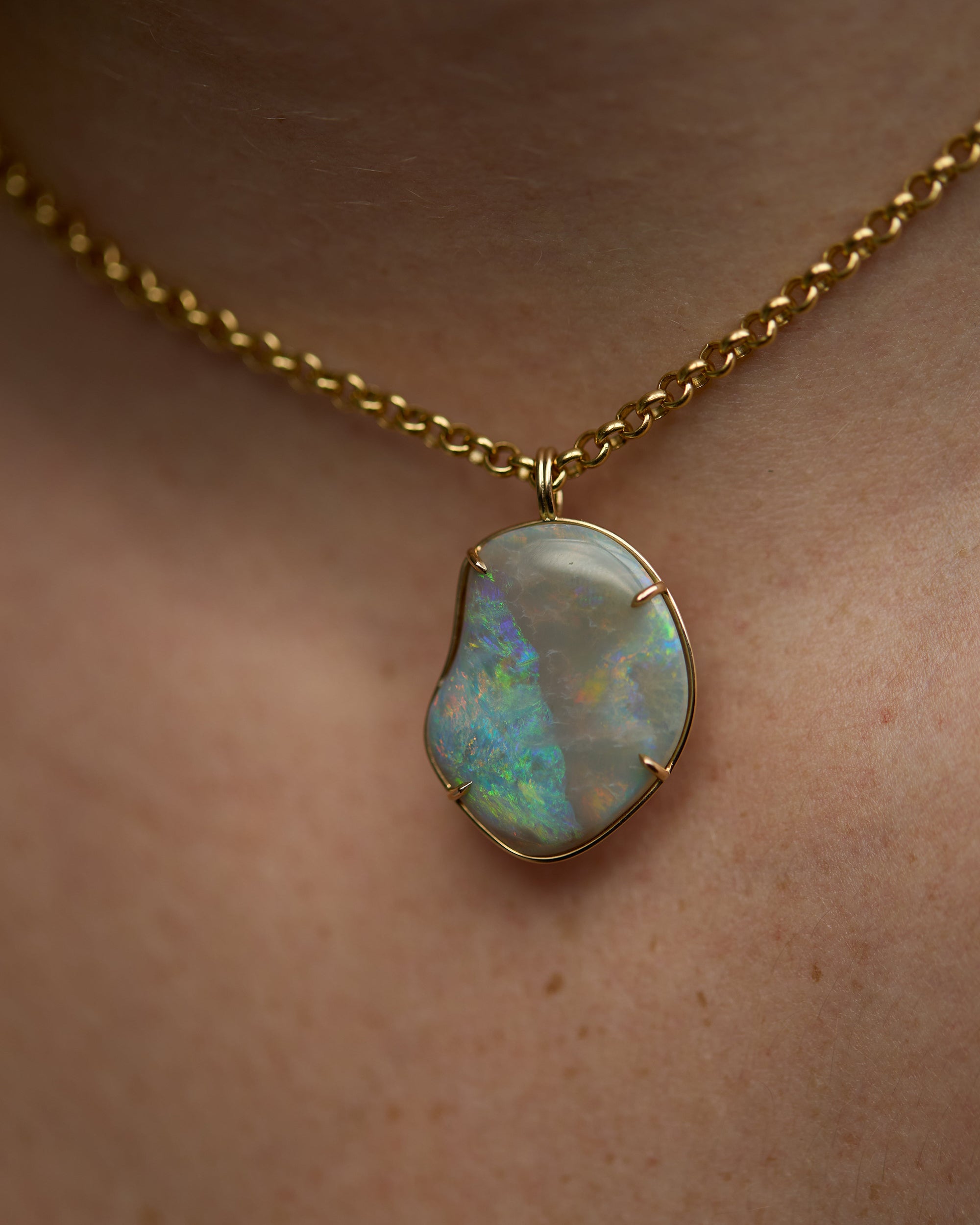 Opal Freeform Borealis Pendant No. 41