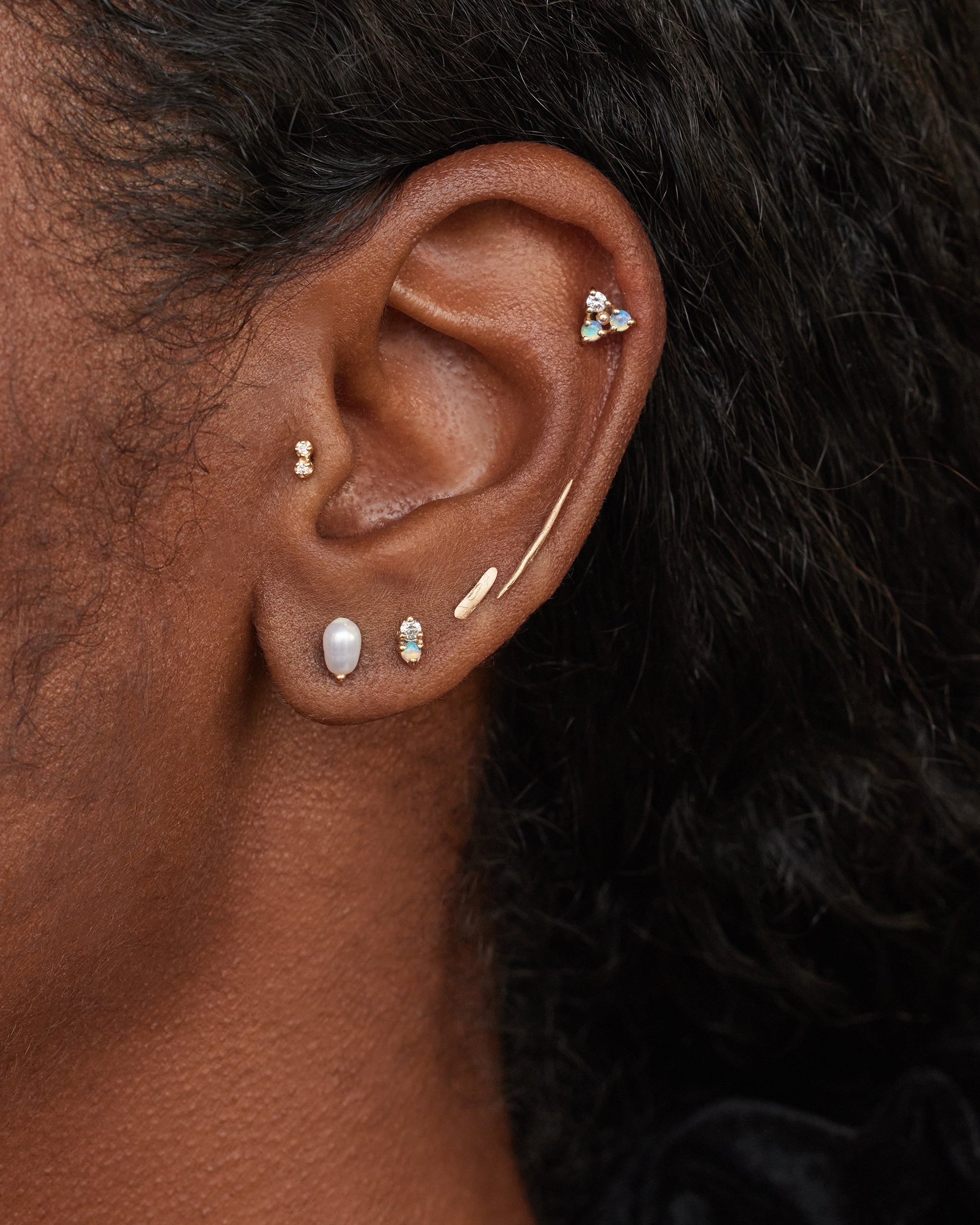 Opal Two-Step Earring