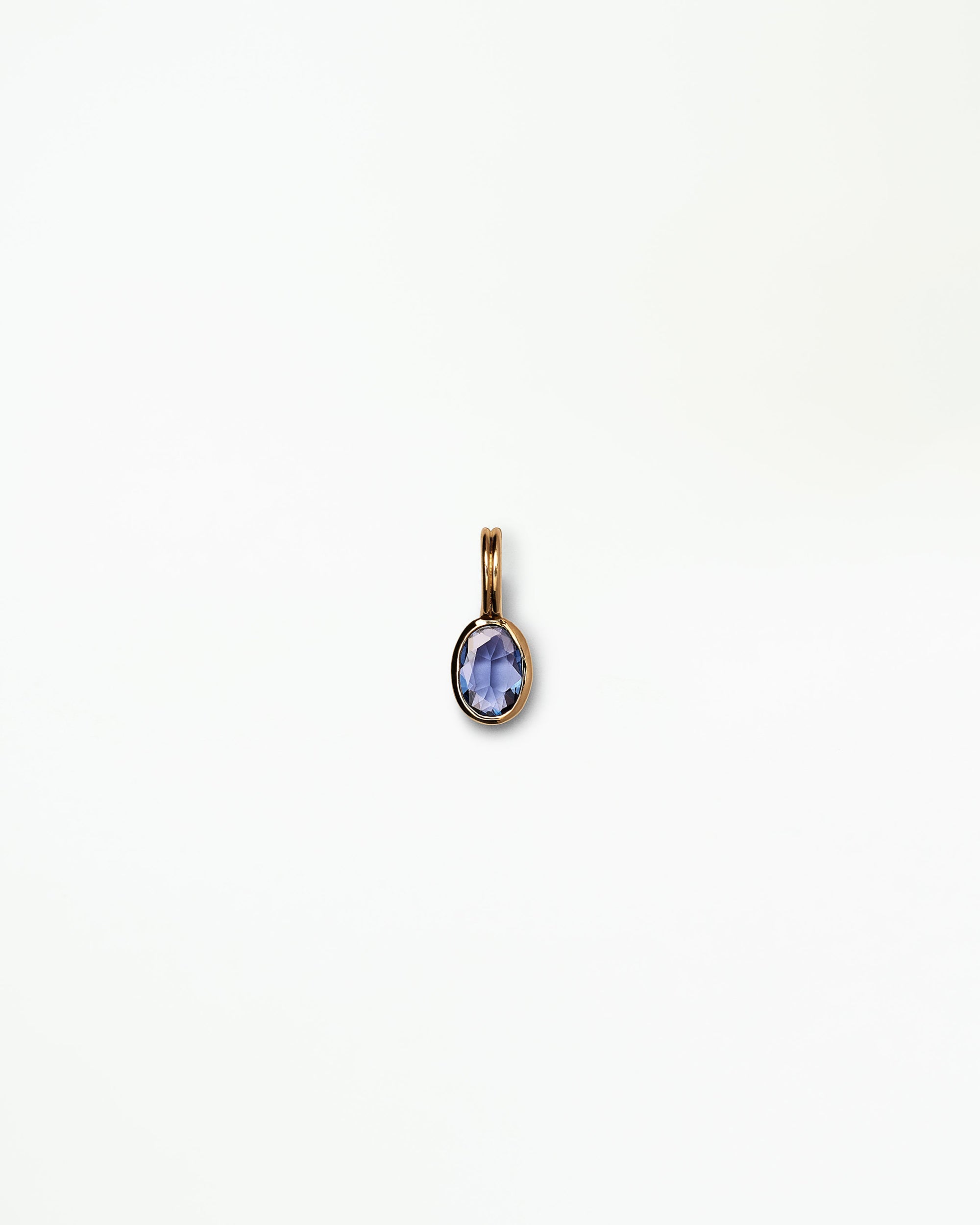 Oval Cut Sapphire Rain Pendant No. 6