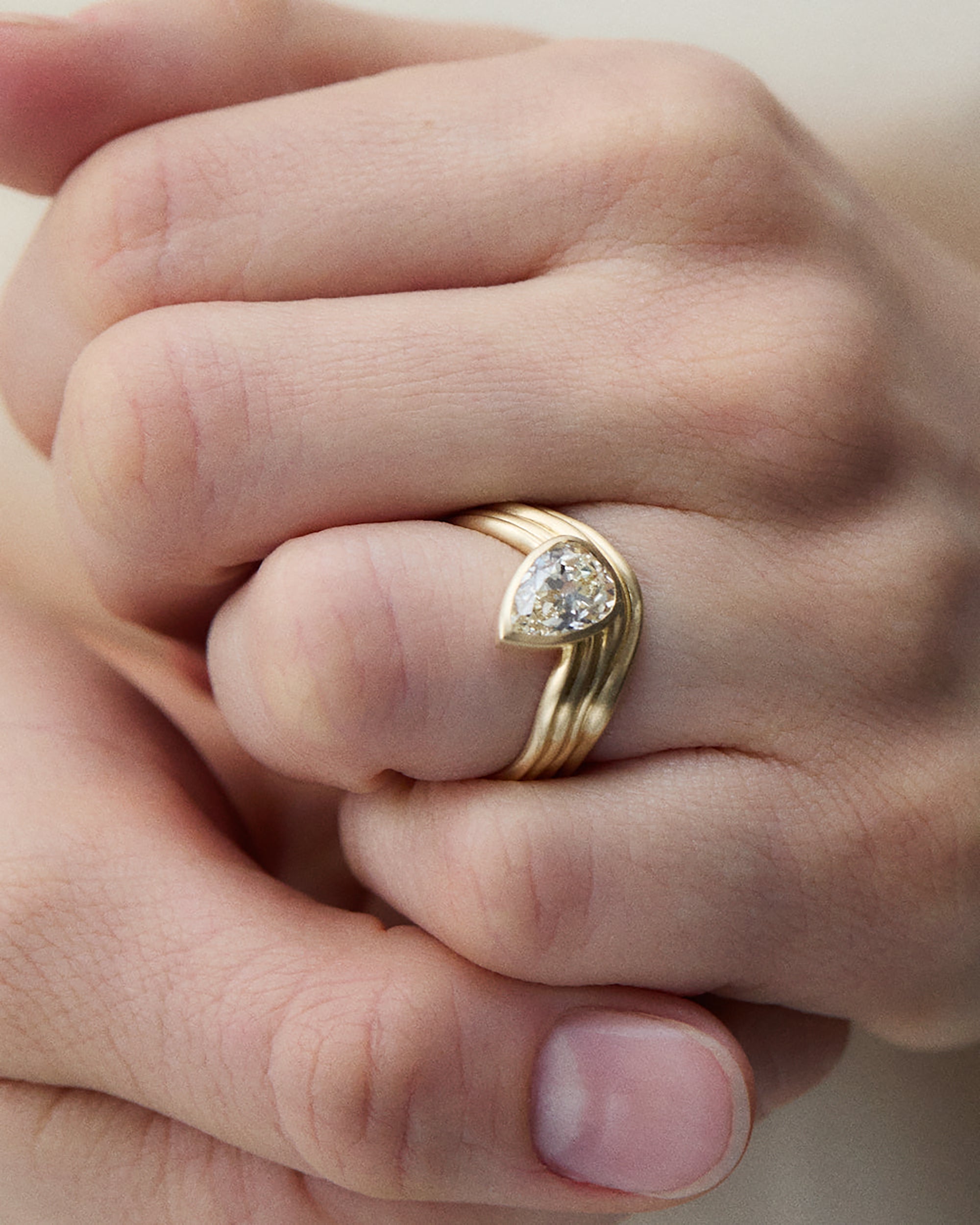 Pear Cut Diamond Coast Ring