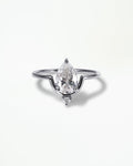 Pear Cut Diamond Nestled Ring