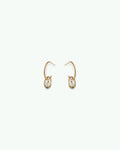 Pearl Droplet Hoop Earring
