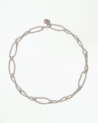 Pearl Petal Lariat Necklace