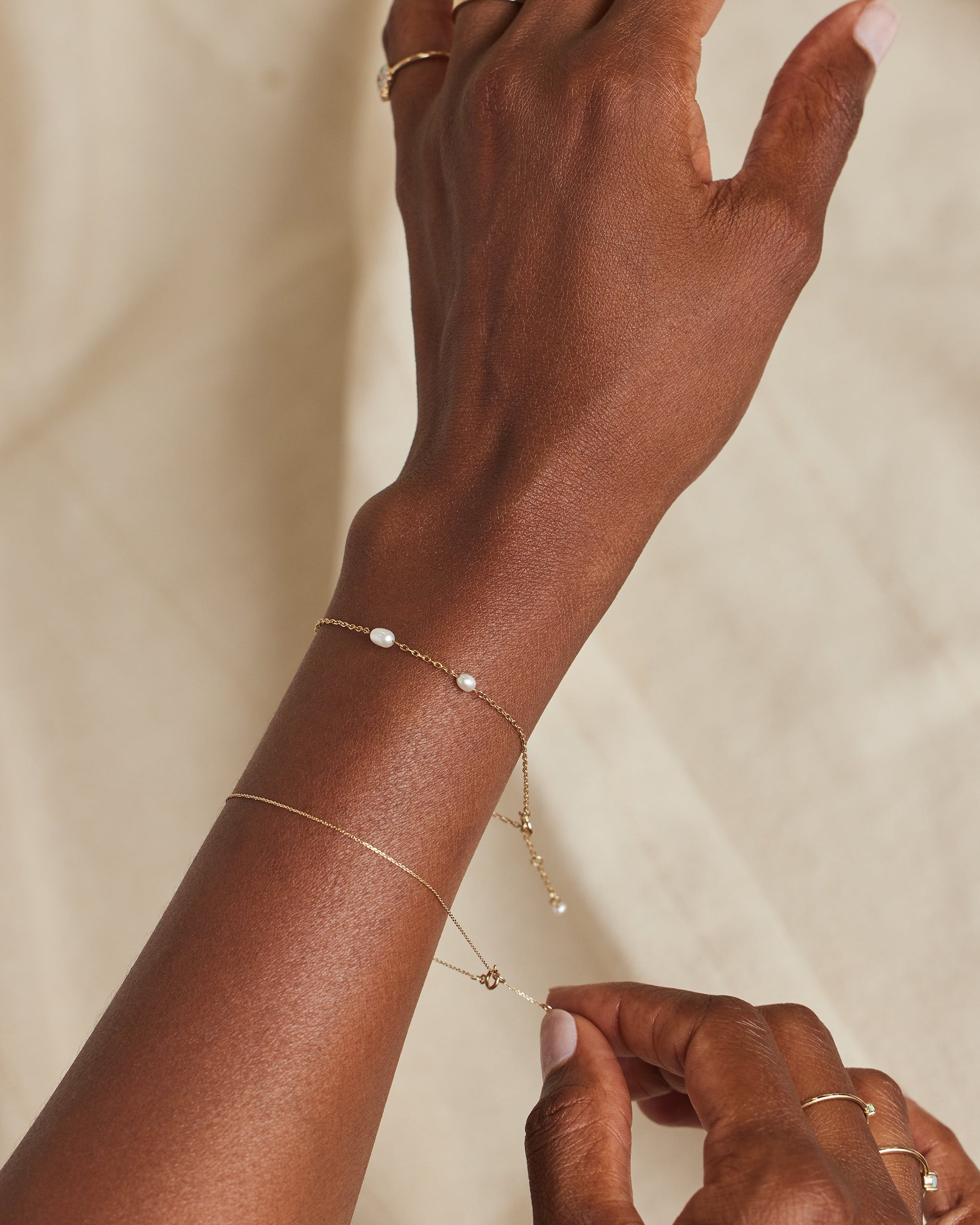 Pearl Spindle Bracelet