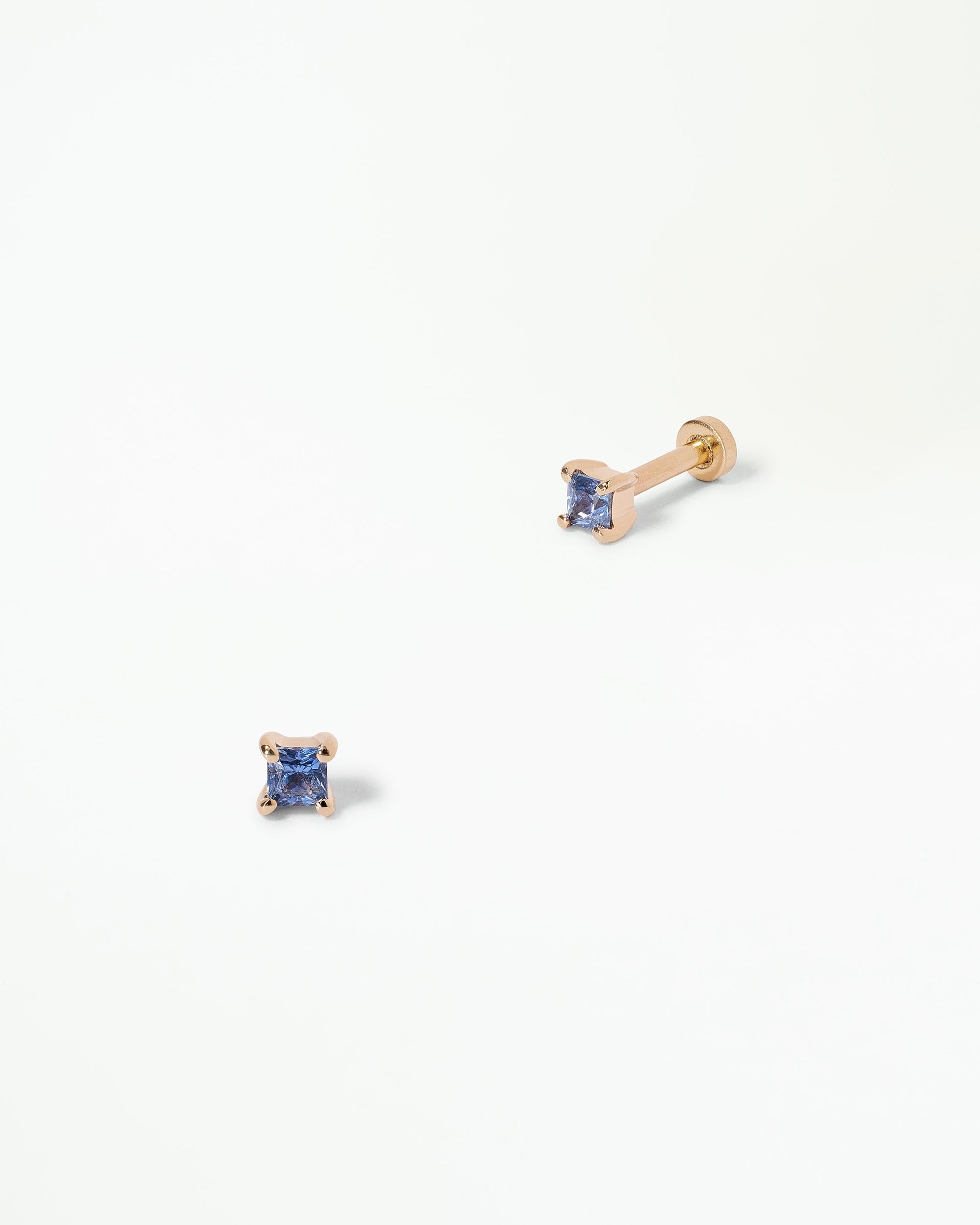Green Beryl Mirrored Triad Stud Earring – WWAKE