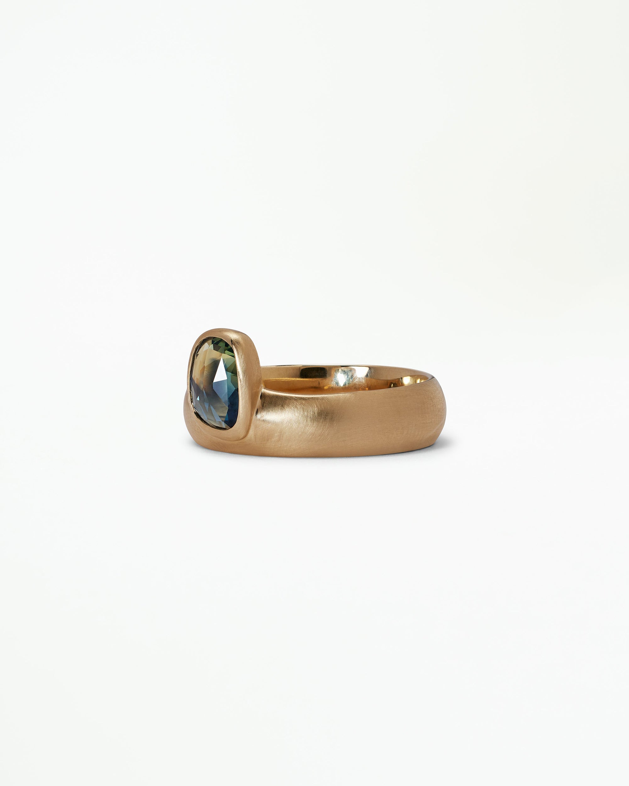 Rose Cut Sapphire Dome Monolith Ring No. 7