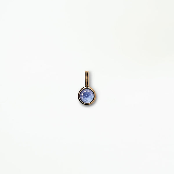 Round Cut Sapphire Rain Pendant No. 11