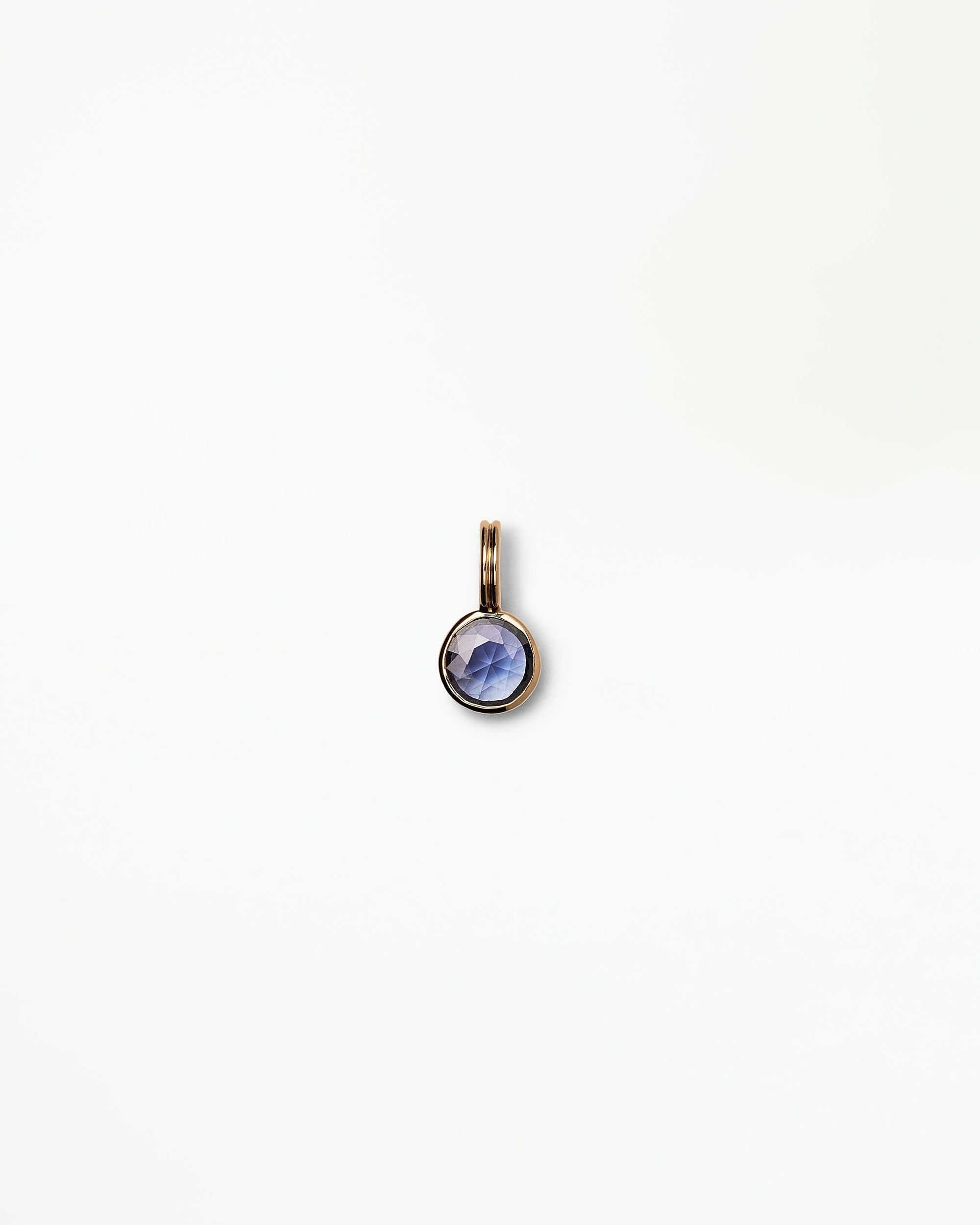 Round Cut Sapphire Rain Pendant No. 12
