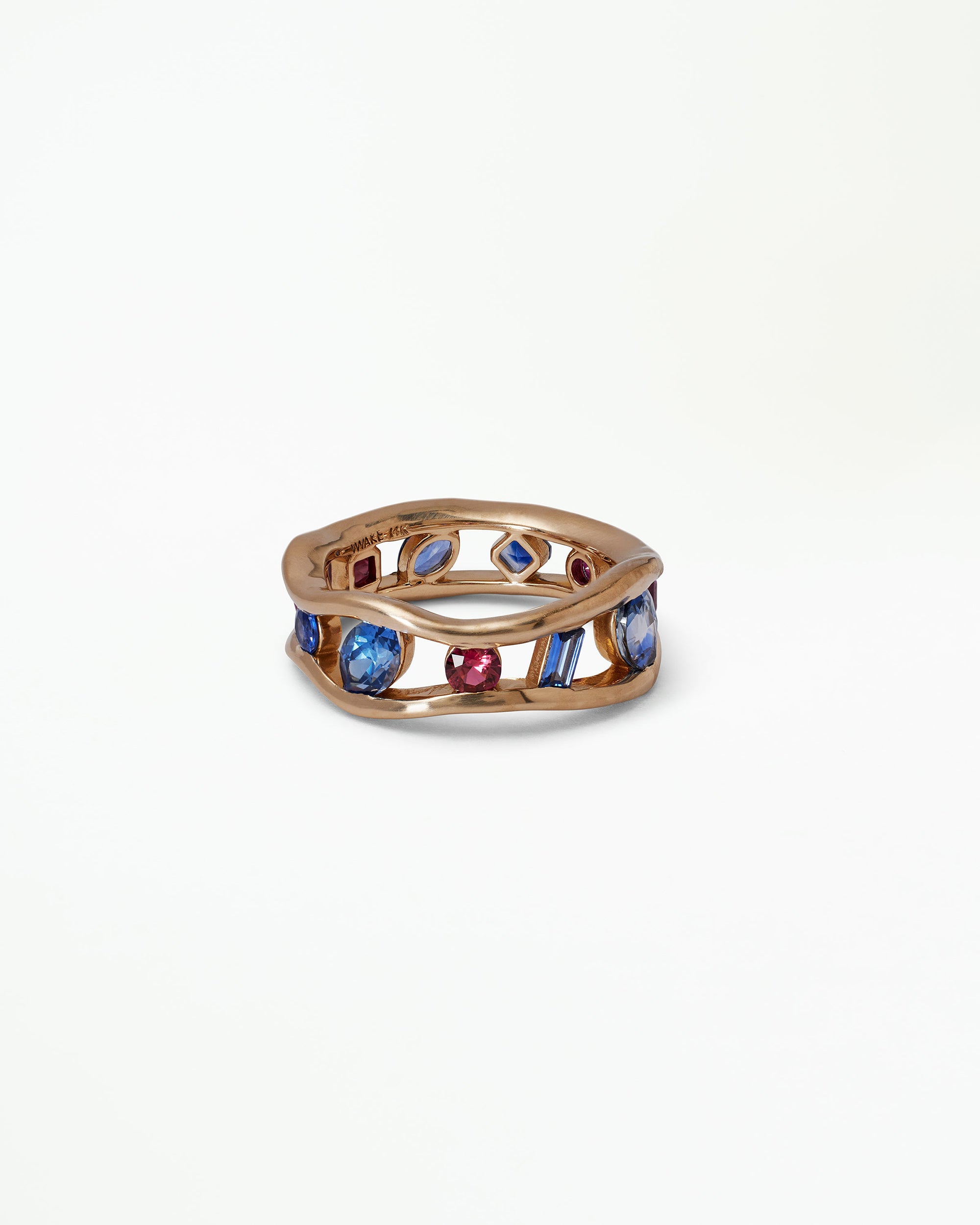 Sapphire and Ruby Float Ring No. 1