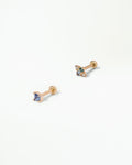 Sapphire Flat Back Earring Gift Set