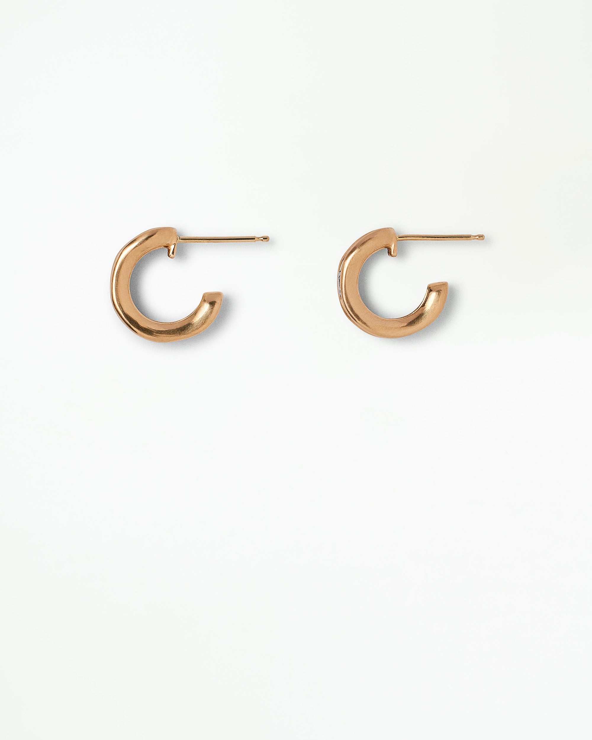 Sapphire Float Hoop Earring