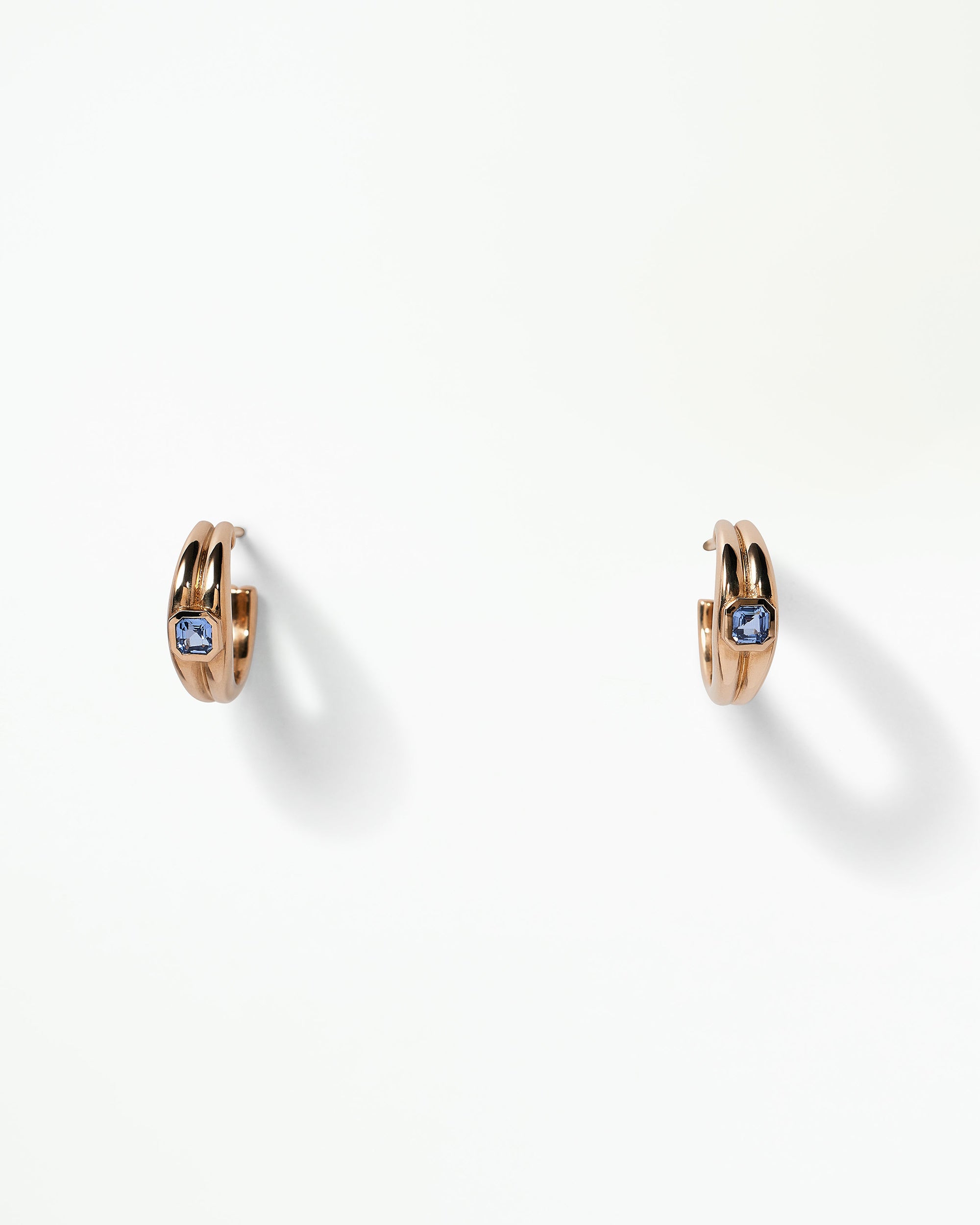 Sapphire Ridge Hoop Earring