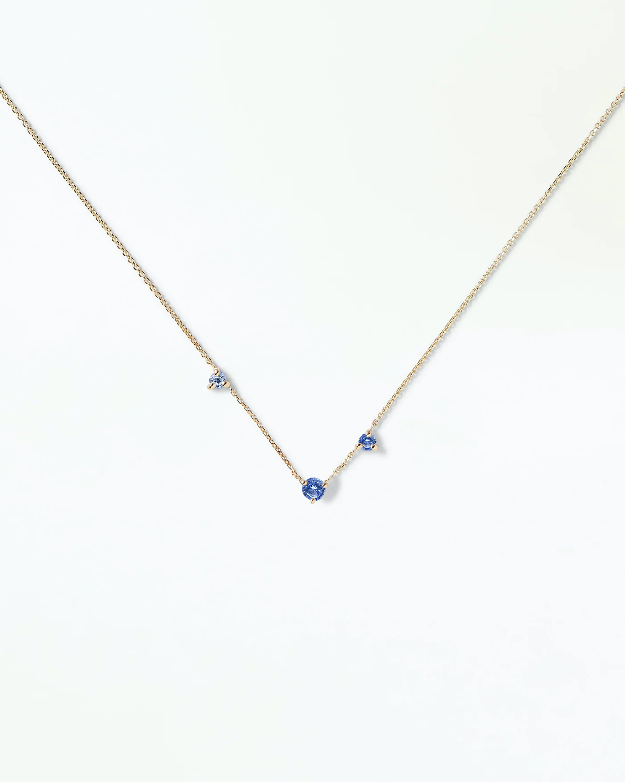 Sapphire Three-Step Necklace