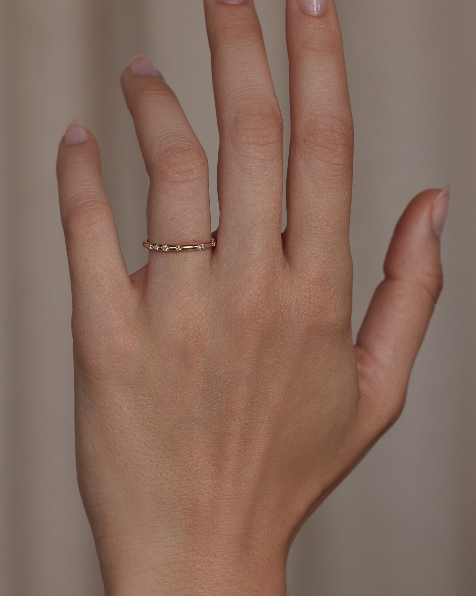 Scattered Diamond Eternity Band