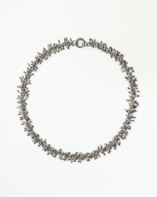 Silver Fringe Necklace