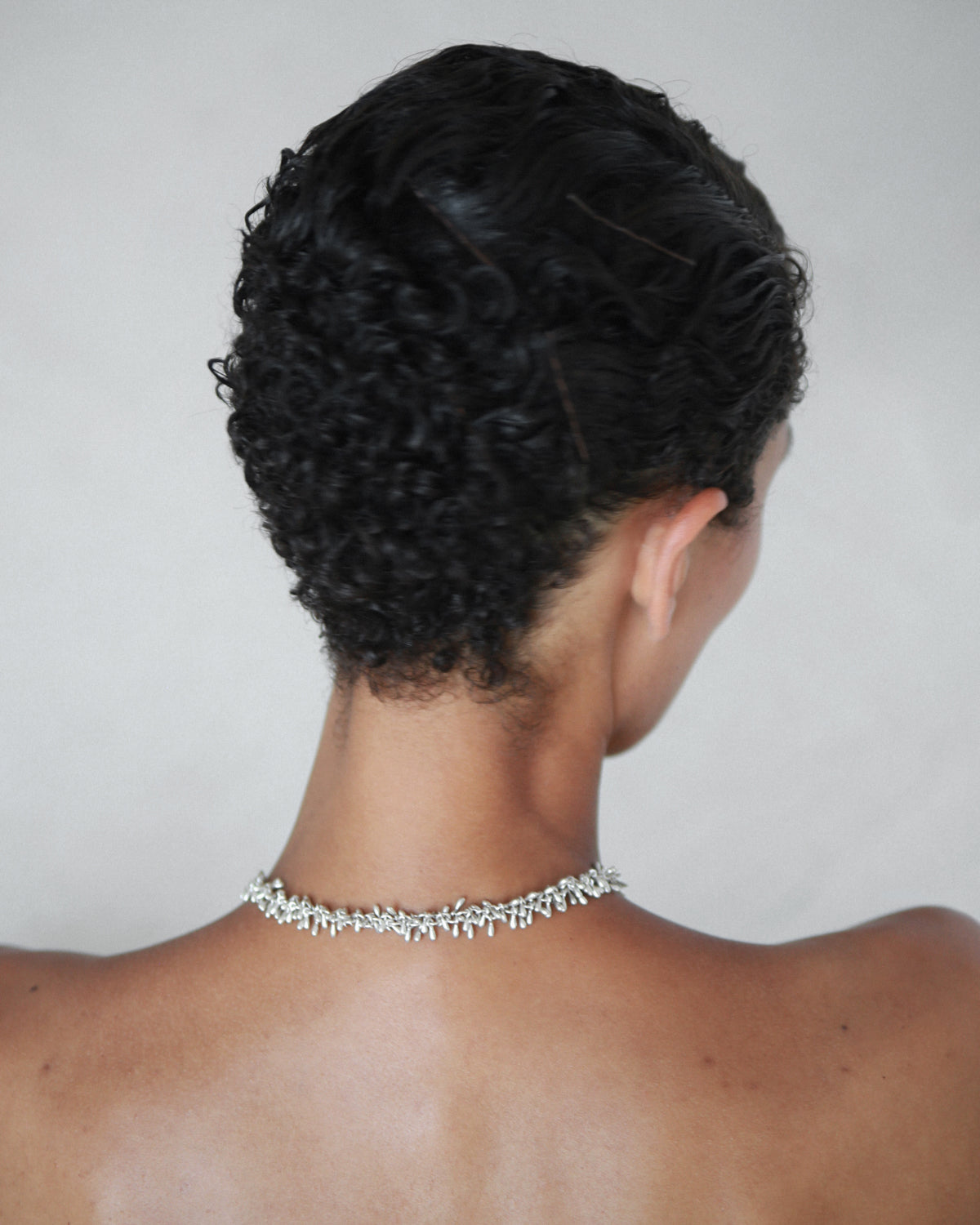 Silver Fringe Necklace