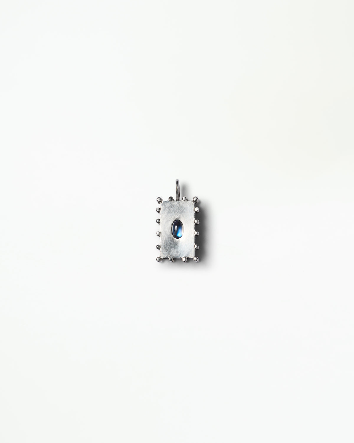 Silver Moonstone Box Charm
