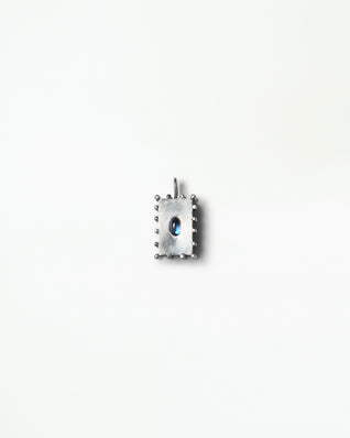 Silver Moonstone Box Charm